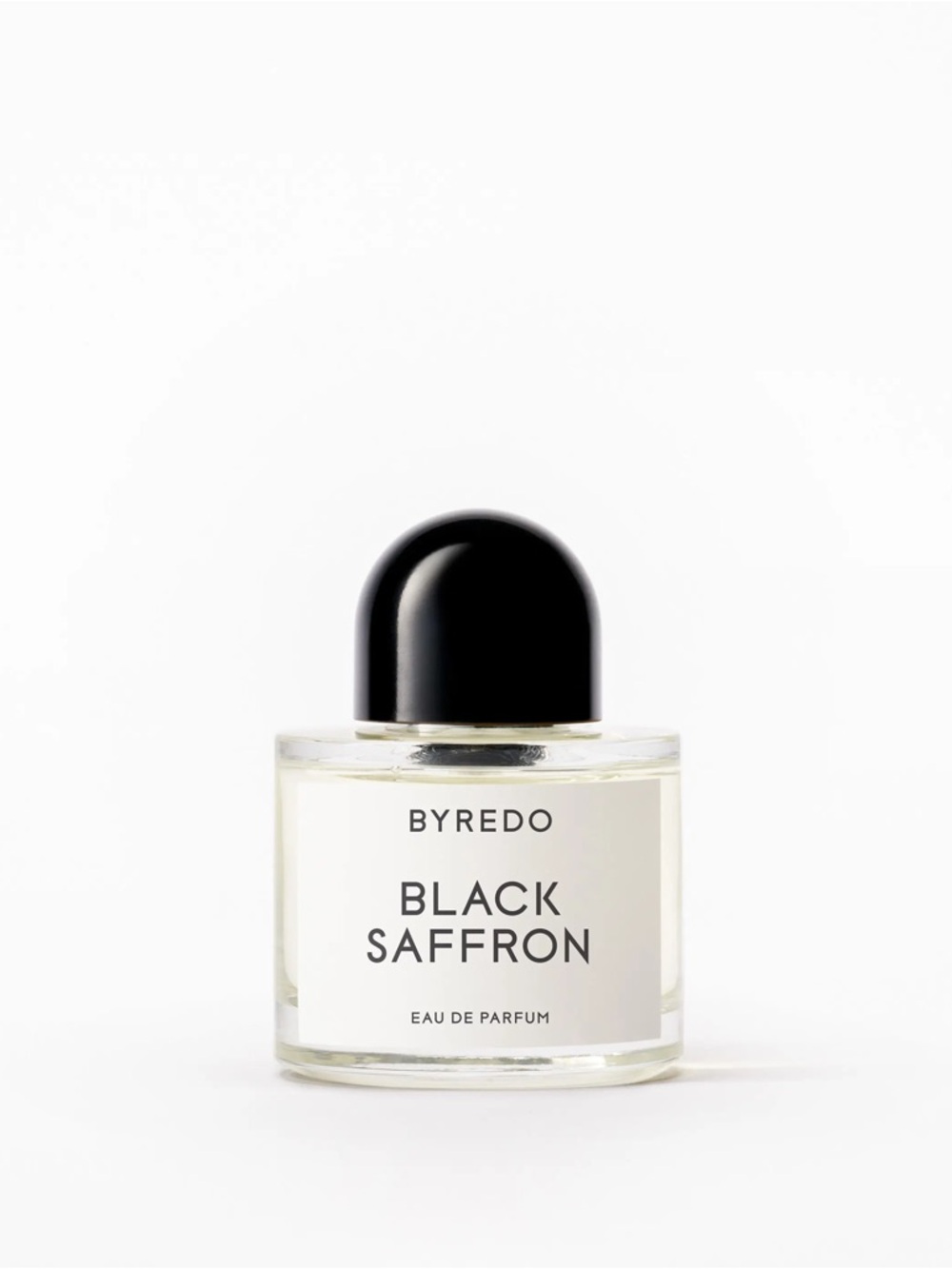 Byredo Black Saffron Fragrance - Black and White Bottle